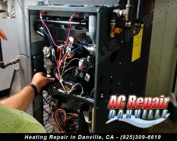 Repairing a heating/furnace unit in Danville, CA